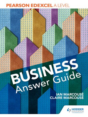 cover image of Pearson Edexcel a level Business Answer Guide